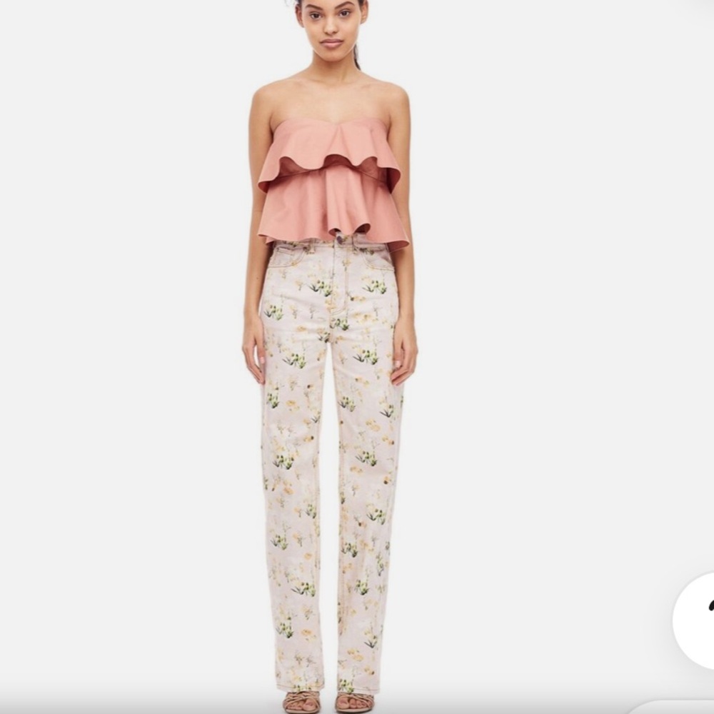 NWT Rebecca Tylor firefly floral jeans